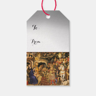 Etiquetas Para Regalos ADORACIÓN DE MAGI Gentile Da Fabriano, Navidades