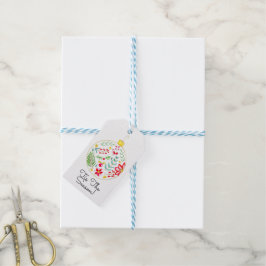 Etiquetas Para Regalos Adorno Navideño Colorido