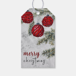 Etiquetas Para Regalos Adornos de pino de Navidad Fiesta