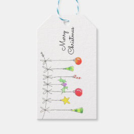Etiquetas Para Regalos Adornos Navideños Coloridos
