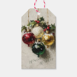 Etiquetas Para Regalos Adornos Navideños Vintage