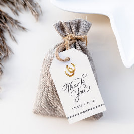 Etiquetas Para Regalos Afortunado en amor | Rústico Favor de la Boda Herr