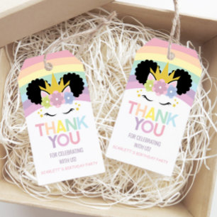 Etiquetas Para Regalos Afropuff Unicornio arrasa con favor de fiesta de c