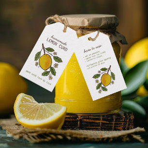 Etiquetas Para Regalos Agradable Lemons Casero trata a Personalizado Rúst