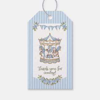 Etiquetas Para Regalos Agradecimiento Azul Acuarela Caballo Baby Shower