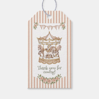 Etiquetas Para Regalos Agradecimiento de Aguada de Caballo Beige/Marrón p
