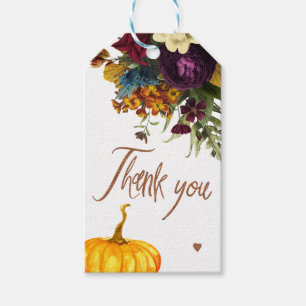 Etiquetas Para Regalos Agradecimiento de baby shower floral burgundy oxid