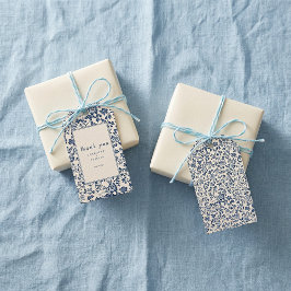 Etiquetas Para Regalos Agradecimiento de boda floral Chinoiserie Marina