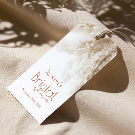 Etiquetas Para Regalos Agradecimiento de Despedida de Soltera con Hierba