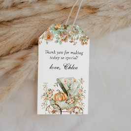 Etiquetas Para Regalos Agradecimiento de Favor de Baby Shower de Otoño Ca