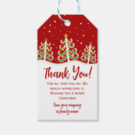 Etiquetas Para Regalos Agradecimiento de Navidad Gracias