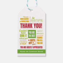 Etiquetas Para Regalos Agradecimiento del personal de negocios Gracias