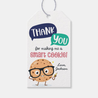 Etiquetas Para Regalos Agradecimiento del profesor Cookie inteligente Gra