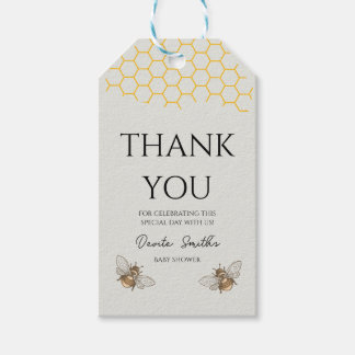 Etiquetas Para Regalos Agradecimiento en baby shower de abeja de miel