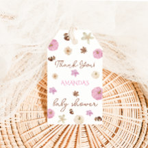 Agradecimiento para Baby Shower de Calabaza Rosada