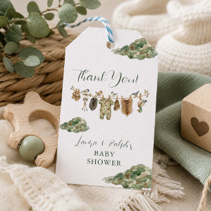 Etiquetas Para Regalos Agradecimiento para baby shower de caza de patos