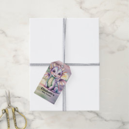 Etiquetas Para Regalos Agradecimiento para Baby Shower de Dragón de Fanta