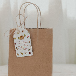 Etiquetas Para Regalos Agradecimiento para Baby Shower de Flor Silvestre 