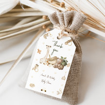 Agradecimiento para Baby Shower de Guardería Boho 