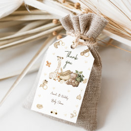 Etiquetas Para Regalos Agradecimiento para Baby Shower de Guardería Boho 
