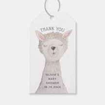 Agradecimiento para Baby Shower de Llama | Alpaca