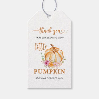 Etiquetas Para Regalos Agradecimiento para Baby Shower de Otoño Pequeno C