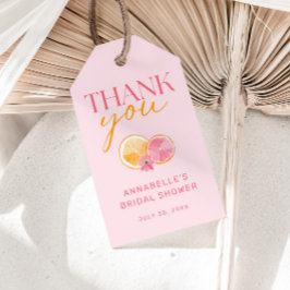Etiquetas Para Regalos Agradecimiento para la Despedida de Soltera Pink M