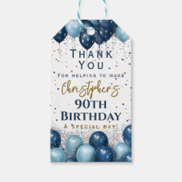 Etiquetas Para Regalos Agradecimiento por la fiesta de cumpleaños número 