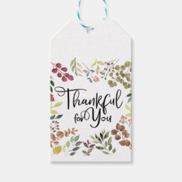 Etiquetas Para Regalos Agradecimiento Por Usted - Día de Acción de Gracia