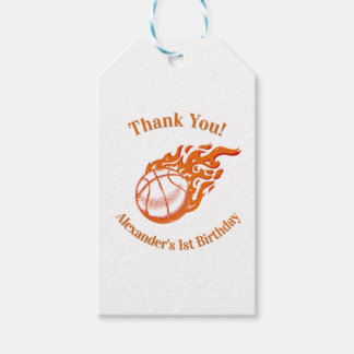 Etiquetas Para Regalos Agradecimiento temático de baloncesto 3