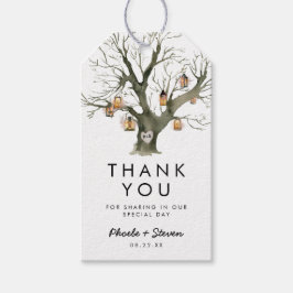 Etiquetas Para Regalos Agradecimientos de bodas de roble de linternas rus