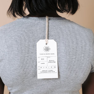 Etiquetas Para Regalos Agregar Logo Instrucciones de lavado de ropa Preci