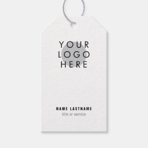Etiquetas Para Regalos Agregar logotipo minimalista tarjeta de presentaci