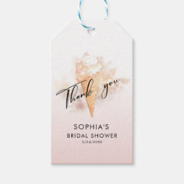 Etiquetas Para Regalos Agua Crema De Hielo Rosado Ducha Bridal Favor Gi