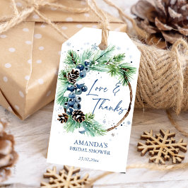 Etiquetas Para Regalos Agua de lluvia de invierno lluvia acuática pinos c