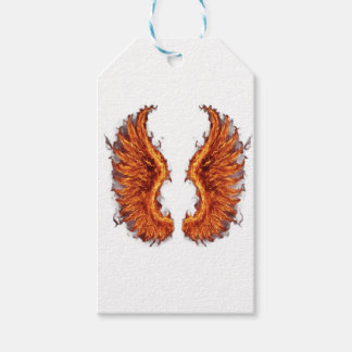 Etiquetas Para Regalos Alas de fénix de fuego edición premium