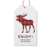 Alce de vacaciones de Navidad patrón de cuadros es