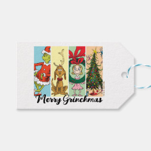 Etiquetas Para Regalos Alegre Collage Navideño del Grinch