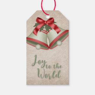 Etiquetas Para Regalos Alegría al mundo | Belles de color verde y rojo