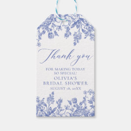 Etiquetas Para Regalos Algo Azul Vintage Floral Azul Ducha de novia