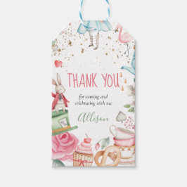 Etiquetas Para Regalos Alice Onederland Mad Tea Fiesta Chica Primer cumpl