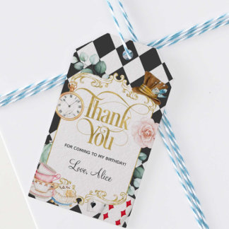 Etiquetas Para Regalos Alice wonderland loco hatter tea party favor