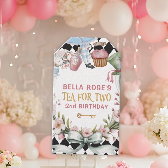 Etiquetas Para Regalos Alicia en el marco de las flores del país de las m (Subido por el creador)