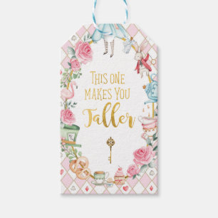 Etiquetas Para Regalos Alicia en el Onederland Mad Tea Fiesta Chica Cumpl