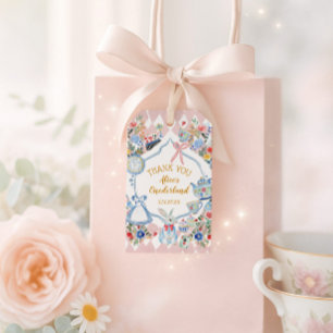 Etiquetas Para Regalos Alicia en el país de Onederland Cumpleaños Whimsic