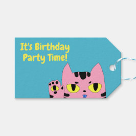 Etiquetas Para Regalos Alien Pocket Cat