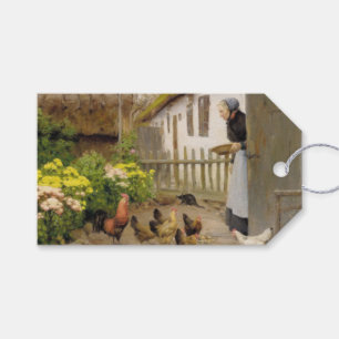 Etiquetas Para Regalos Alimentación de las gallinas (por H.A. Brendekilde