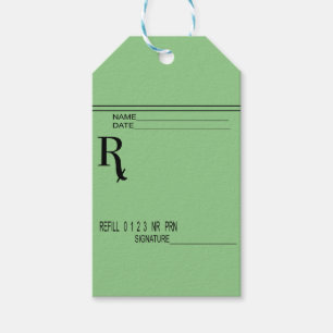 Etiquetas Para Regalos Almohadilla De Receta Rx - ¡Escriba Su Propia Rece