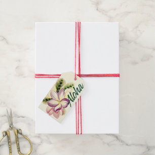 Etiquetas Para Regalos Aloha Plumeria