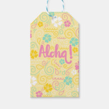 Aloha Tropical – Favor de fiesta floral pastel par